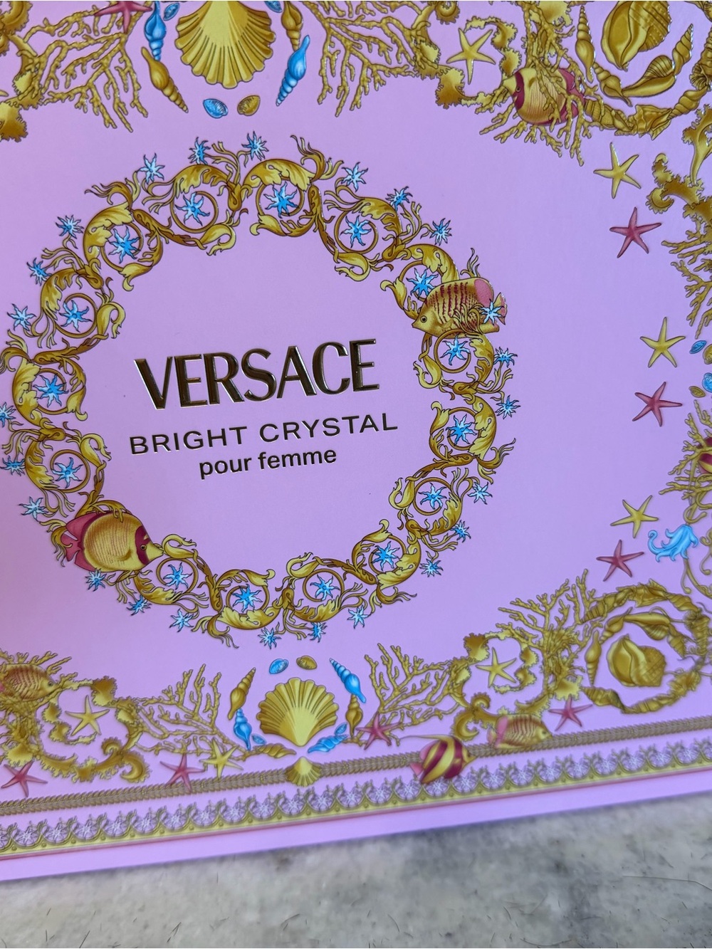 Versace Bright Crystal Box in Pink and Gold